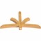 Ekena Millwork Davenport Rough Sawn Timber Gable Bracket, Western Red Cedar, 60"W x 35"H x 4"D x 4"F, 14/12 Pitch GBW060X35X0404DAV00RWR - alternate 4